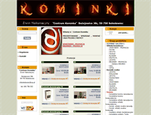 Tablet Screenshot of kominki.boleslawiec.pl